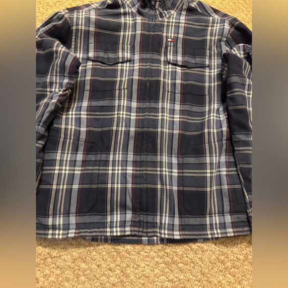 Tommy Hilfiger Checkered Outerwear Size Large - Picture 13 of 16